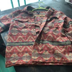 J crew Navajo print heavy duty shirt